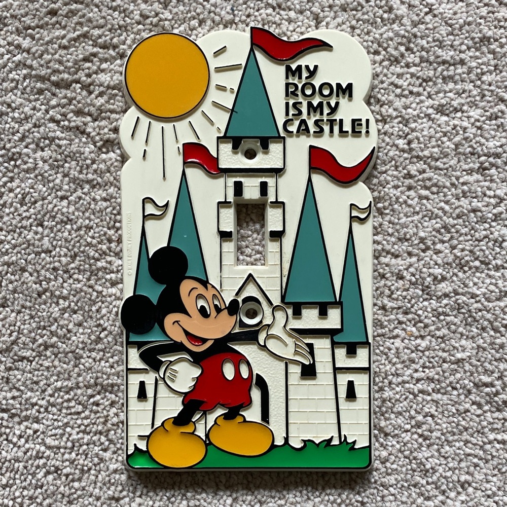 Disney Mickey Mouse Castle Light Switch Cover